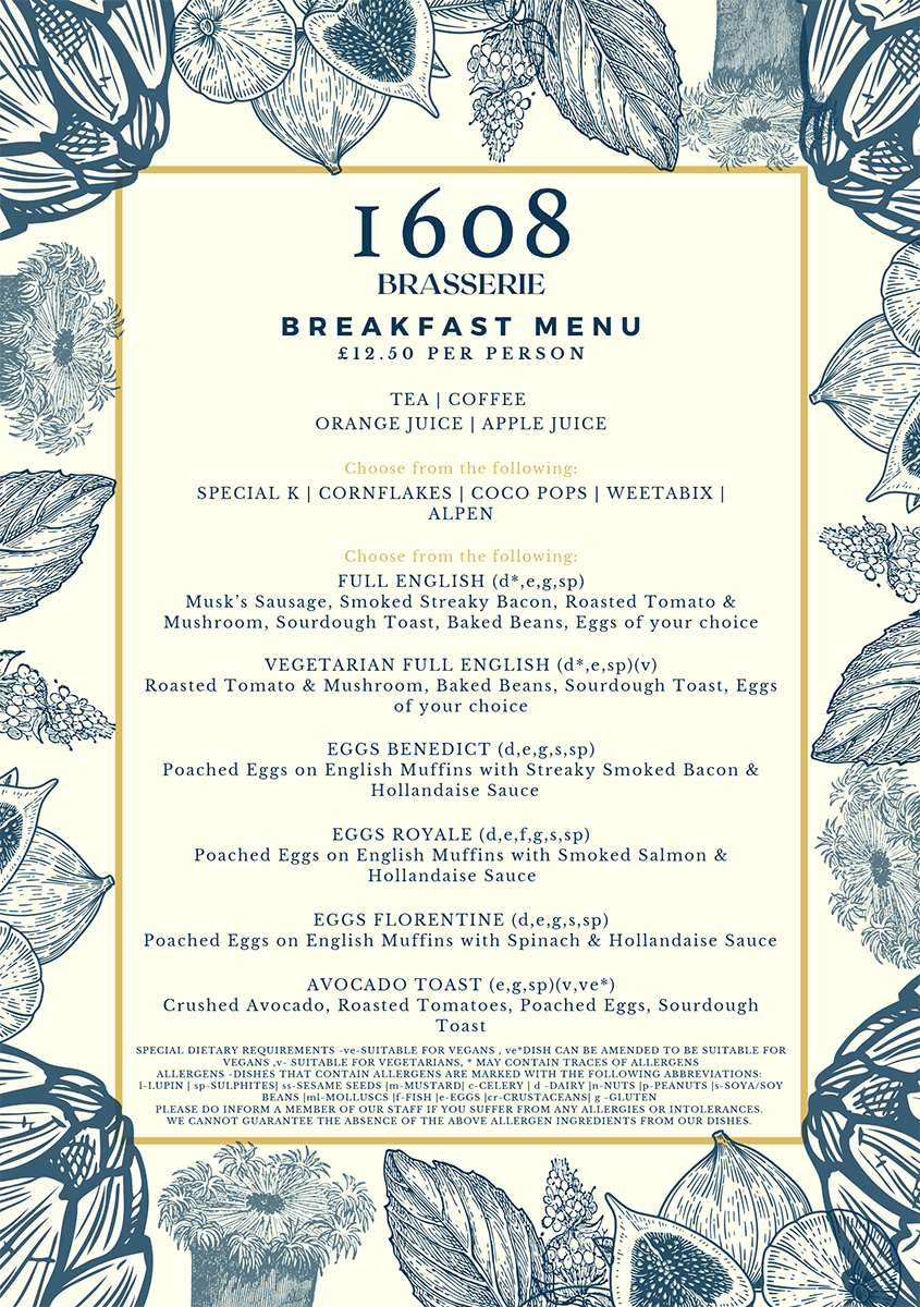 The Pike & Eel - Breakfast Menu - 20210825